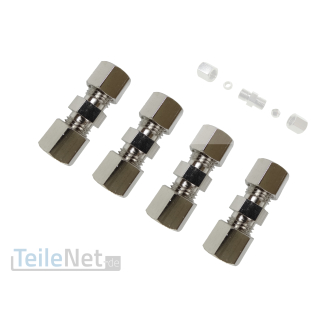 4x Bremsleitungsverbinder Bremsleitung Reparatur 6 mm...