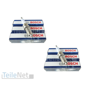 6 Stück Zündkerze Bosch 0242236510 Doppel-Platin FR7NPP332 für BMW Opel Saab