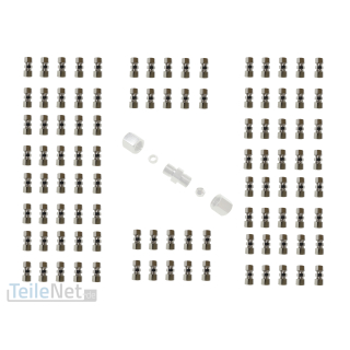 100x Bremsleitungsverbinder 4,75mm Leitungsverbinder Rohrverbinder oh