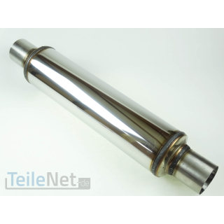 HJS Universal Schalldämpfer Edelstahl Auspuff HJS 90606545 Rohr-Ø 70mm