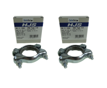 2x HJS 82111000 Montagesatz Auspuff Schelle Endrohr...