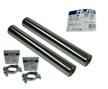 2x HJS 91111251 + Montagesatz 82111000 Endrohr verchromt...