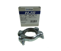 1x HJS 91111252 + Montagesatz 82111000 Endrohr verchromt Rohr 225 mm