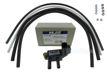 HJS Differenzdrucksensor 92091024 + Druckleitung Abgasdruck Sensor Leitung