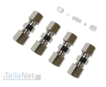 4x Bremsleitungsverbinder 4,75mm + Bremsleitung 2 m + 250 ml Bremsflüssigkeit