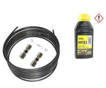 2x Bremsleitungsverbinder 4,75mm + Bremsleitung 5 m + 250...