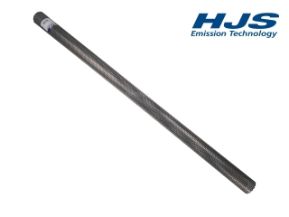 1x HJS 91511002 Universal Edelstahl Rohr gelocht 38 mm Rundrohr perforiert