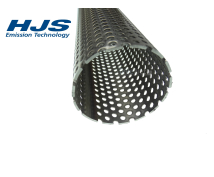 1x HJS 91511006 Universal Edelstahl Rohr gelocht 57 mm Rundrohr perforiert