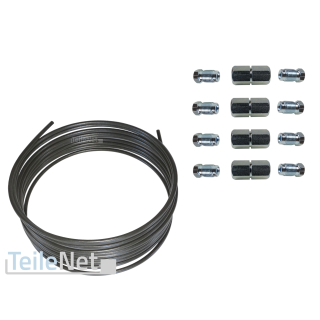 4x Bremsleitungsverbinder 8x Überwurfschraube 6 mm Bördel E + 5 m Bremsleitung