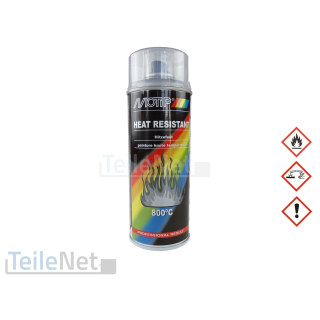 1x Motip 04033 400ml Klarlack Hitzefest 800°C Hitzebeständig