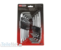 KS TOOLS Winkelstiftschlüssel-Satz 22-tlg Torx +...