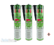 3x 310 ml PETEC K&D Karosseriekleber Dichtmasse...