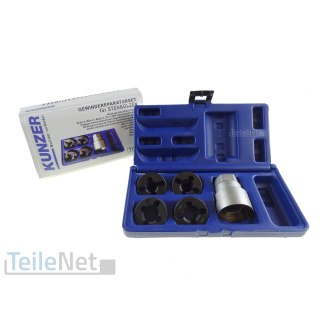 Kunzer Gewindeschneider Stehbolzen Radbolzen Gewindereparatur M18 M20 M22 7/8"-11