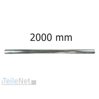 Universal Abgasrohr 60 mm gerade 2 Meter Reparaturrohr Auspuff Rohr