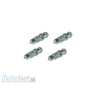 4x Entlüfterschraube Bremssattel M7x1 x 22 mm Entlüftungsventil