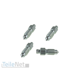 4x Entlüfterschraube Bremssattel M10x1 x 36,5 mm Entlüftungsventil