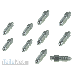 10x Entlüfterschraube Bremssattel M10x1 x 36,5 mm Entlüftungsventil