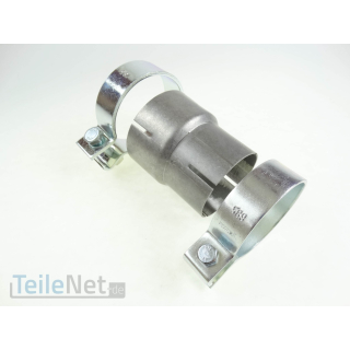 Stufenrohrverbinder 2-fach Adapterstück Edelstahl Reduzierstück 76/65 HJS 90605731
