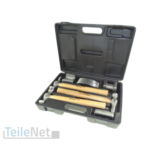 YATO Profi-Ausbeul-Werkzeug Karosserie Ausbeulen Blech-Hammer Handfäustel 7-tlg.