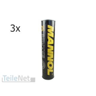 3x 400g Mehrzweckfett Mannol Universal MP2 Ester Fett für Kartusche Fettpresse