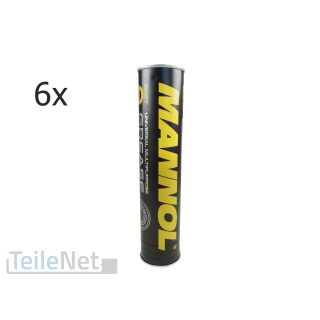 6x 400g Mehrzweckfett Mannol Universal MP2 Ester Fett für Kartusche Fettpresse