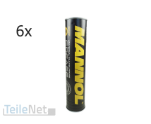 6x 400g Mehrzweckfett Mannol Universal MP2 Ester Fett...