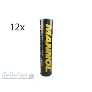 12x 400g Mehrzweckfett Mannol Universal MP2 Ester Fett für Kartusche Fettpresse