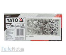 Muttern-Sortiment 300-teilig Edelstahl Sechskantmuttern Metrisch M3 M4 M5 M6 M8 M10