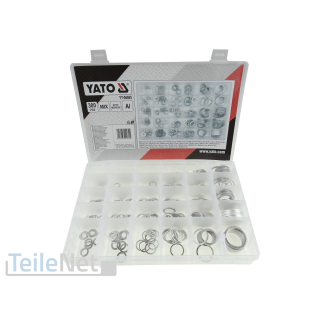 Alu Dichtringsatz 300-teilig Dichtring Ölablassschraube Aluminium O-Ring Set