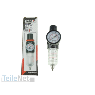 Druckminderer 1/4" Wartungseinheit inkl. Wasserabscheider Druckluft Regler Druckregler Kompressor