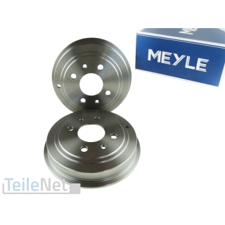 Meyle Bremstrommeln für Fiat 500 Panda Ford KA Bremstrommel Satz Lochkreis 4x98