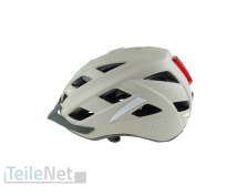 Fischer Fahrradhelm mit Rücklicht Urban Plus Dallas S/M Kopfumfang 52-59cm Helm Beige