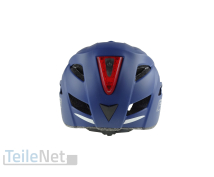 Fischer Fahrradhelm mit Rücklicht Urban Plus Boston L/XL Kopfumfang 58-61cm Helm Blau