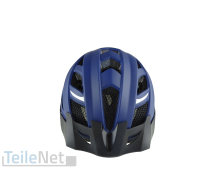 Fischer Fahrradhelm mit Rücklicht Urban Plus Boston L/XL Kopfumfang 58-61cm Helm Blau