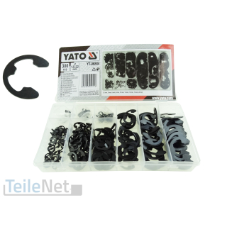 E-Clip Seegerring Sortiment 300-teilig Sicherungsring Sprengring 1,5-22 mm