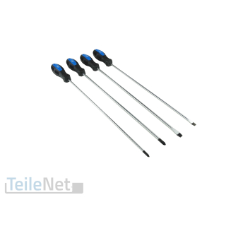Schraubendreher extra lang 450mm Kreutz Schlitz Schraubendrehersatz 4-teilig
