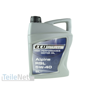 1x 5 L 5W-40 Motoröl Alpine RSL Öl Synthetisches Öl
