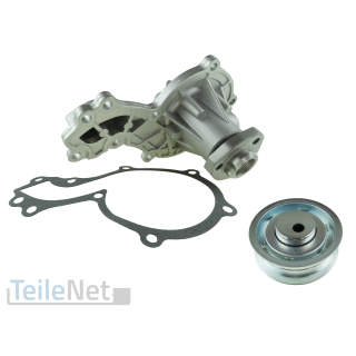 Wasserpumpe Mechanisch Kühlwasserpumpe + Spannrolle für Zahnriemen für VW Golf Passat