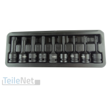 Steckschlüssel Innen-Vielzahn 1/2" Spline Schlagschrauber Nuss 9-teilig