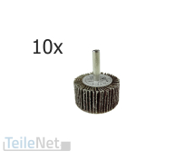 10x Lamellenschleifer K 40 Schleiffächer Ø 40...