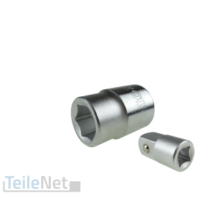 Stecknuss 22mm Nuss Steckschlüssel + Adapter 1/2" Innensechskant 3/4" Sechskant