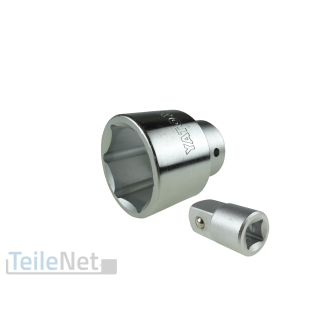 Stecknuss 42mm Nuss Steckschlüssel + Adapter 1/2" Innensechskant 3/4" Sechskant