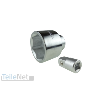 Stecknuss 60mm Nuss Steckschlüssel + Adapter 1/2" Innensechskant 3/4" Sechskant