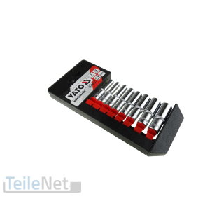 Steckschlüsselsatz 1/4" Stecknuss Sechskant Stecknüsse 5,5-13 mm extra lang
