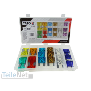 MAXI Sicherung Stecksicherung Flachsicherung FK3 Sortiment 20-100A 24-teilig