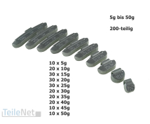 5-50g Schlaggewichte Sortiment 200-teilig...