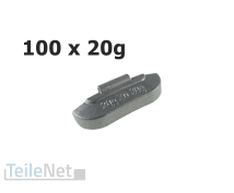 100x 20g Schlaggewichte Auswuchtgewichte Stahlfelge...