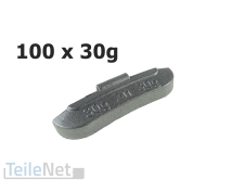 100x 30g Schlaggewichte Auswuchtgewichte Stahlfelge...