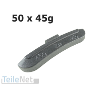 50x 45g Schlaggewichte Auswuchtgewichte Stahlfelge...