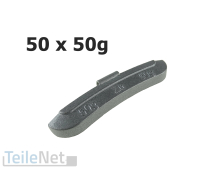 50x 50g Schlaggewichte Auswuchtgewichte Stahlfelge...